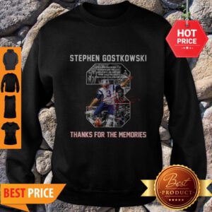 3 Stephen Gostkowski Thank For The Memories Signature Sweatshirt