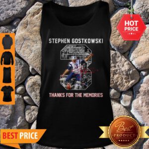 3 Stephen Gostkowski Thank For The Memories Signature Tank Top