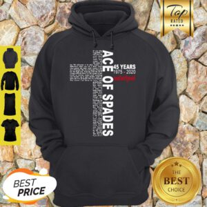 Ace Of Spades 45 Years 1975 2020 Motorhead Cross Hoodie