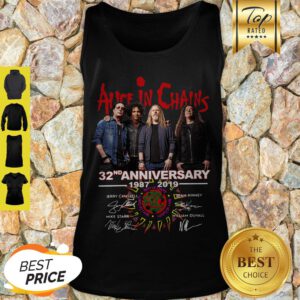 Alice In Chains 32nd Anniversary 1987 2019 Signature Tank Top