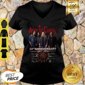 Alice In Chains 32nd Anniversary 1987 2019 Signature V-neck