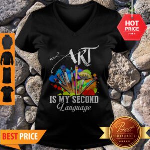 Art Is My Second Language V-neck