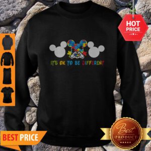 Autism Mickey Mouse It’s Ok To Be Different Sweatshirt