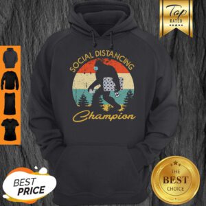 Bigfoot Hug Toilet Paper Social Distancing Champion Vintage Hoodie
