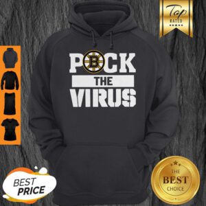 Boston Bruins Puck The Virus Corona Hoodie