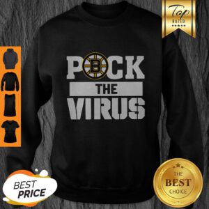 Boston Bruins Puck The Virus Corona Sweatshirt