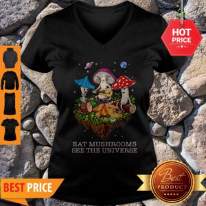 Camping Eat Mushrooms See The Universe V-neck