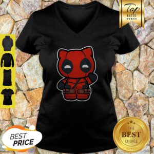 Hi- Yukio Marvel Deadpool Hello Kitty V-neck