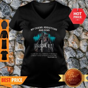 Knights Templar My Chains Addictions And Sins Broken Philippians V-neck