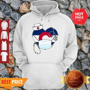 Love Colorado Stethoscope Nurse Mask Hoodie