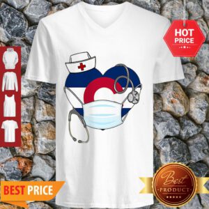 Love Colorado Stethoscope Nurse Mask V-neck