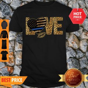 Love Leopard Thin Blue Line Lips Shirt