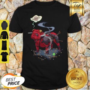 Nice Pitbull Deadpool Target Dog Bone Shirt