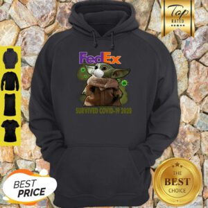 Official Baby Yoda Fedex Survived Covid 19 2020 Hoodie