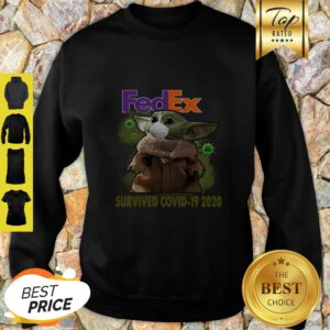 Official Baby Yoda Fedex Survived Covid 19 2020 Sweatshirt