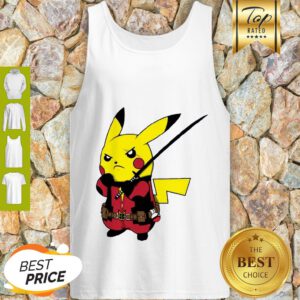 Pikachu With A Sword Deadpool Marvel Pokemon Mashup Tank Top