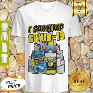 Premium I Survived Covid 19 V-neck
