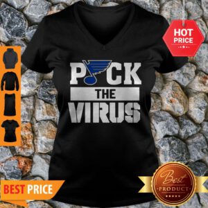 St. Louis Blues Puck The Virus V-neck