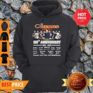 The Chicago Bears 100th Anniversary Signed Thank You For The Memories Hoodie