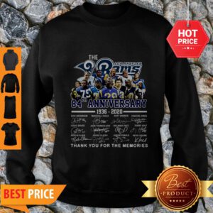 The Los Angeles Rams 84th Anniversary 1936-2020 All Signature Sweatshirt