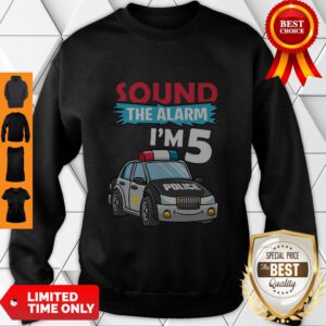 Birthday Boy 5 Years Old Police Car Policeman Cop Sweatshirt