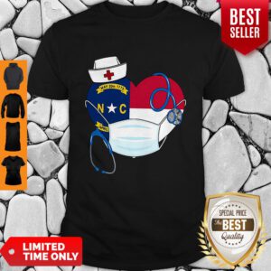 Carolina State Nurse Heart Stethoscope Shirt