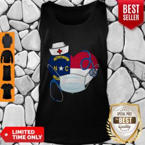 Carolina State Nurse Heart Stethoscope Tank Top