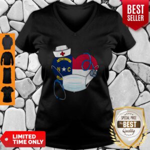 Carolina State Nurse Heart Stethoscope V-neck