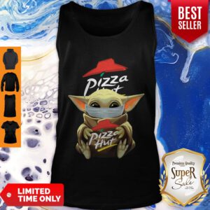 Funny Baby Yoda Mask Hug Pizza Hut Coronavirus Tank Top
