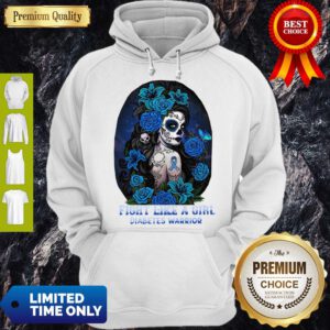 Top Fight Like A Girl Diabetes Warrior Awareness Hoodie