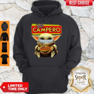 Baby Yoda Mask Pollo Campero I Can’t Stay At Home Coronavirus Hoodie