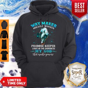 Horse Way Maker Miracle Worker Promise Keeper Light In The Darkness My God Hoodie