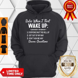 Rules When I First Wake Up Don’t Ask Me Any Damn Questions Hoodie