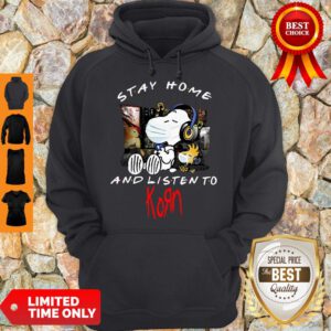 Nice Snoopy Mask Stay Home And Listen To Korn Hoodie