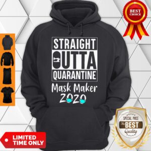 Top Straight Outta Quarantine Mask Maker 2020 Unisex Hoodie
