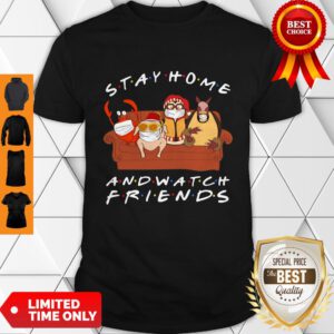 Hugsy And Friends Stay Home And Watch Friends Shirt