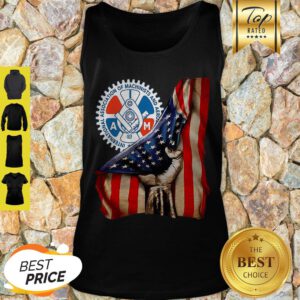 International Association Of Machinists & Aerospace Workers American Flag Tank Top