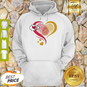 Kansa City Chief Heart Fingerprint Hoodie