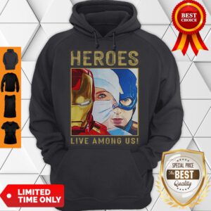 Nice Nurse Heroes Live Among US Hoodie