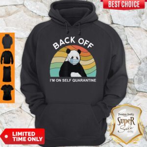 Official Vintage Panda Back Off I'm On Self Quarantine Hoodie
