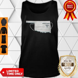 Oklahoma Face Mask Protect Nurses Tank Top