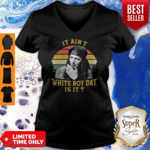 Spivey True Romance It Ain’t White Boy Day Is It Vintage Retro V-neck
