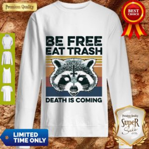 Raccoon Be Free Eat Trash Death Is Coming Sweatshirt