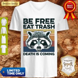 Raccoon Be Free Eat Trash Death Is Coming V-neck