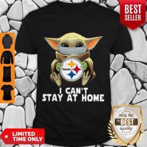 Star Wars Baby Yoda Mask Hug Pittsburgh Steelers I Can’t Stay At Home Shirt