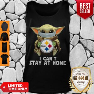 Star Wars Baby Yoda Mask Hug Pittsburgh Steelers I Can’t Stay At Home Tank Top