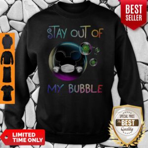 Official Mickey Mouse Stay Out Of My Bubble Coronavirus Sweatshirt
