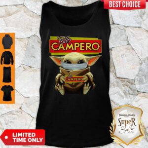 Baby Yoda Mask Pollo Campero I Can’t Stay At Home Coronavirus Tank Top