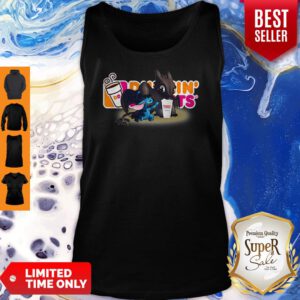 Top Stitch And Toothless And Dunkin’ Donuts Logo Tank Top