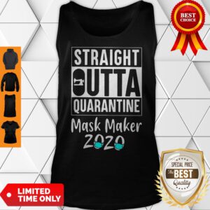 Top Straight Outta Quarantine Mask Maker 2020 Unisex Tank Top